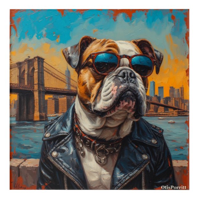 Leaving New York-7 Acrylic Print (Front)