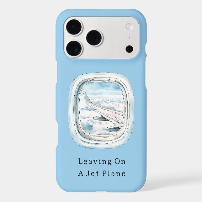 Leaving On A Blue Jet Plane iPhone Case (Back)