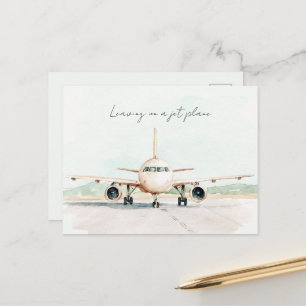 Leaving On A Jet Plane Postcard