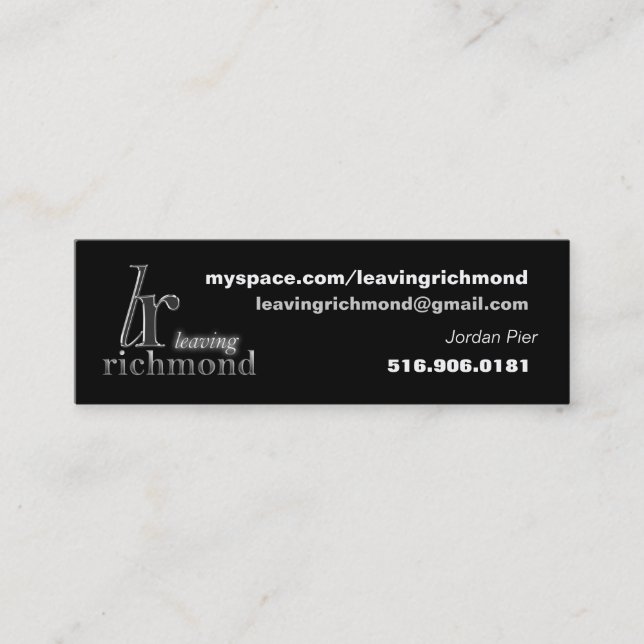 Leaving Richmond Profile Card (Front)