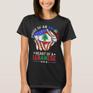 Lebanese American Foreign Country Lebanon Flag T-Shirt