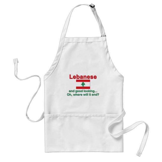 Lebanese and Good Looking Adult Apron (Front)