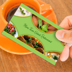 Lebanese Arabic Mediterranean Food Business Card