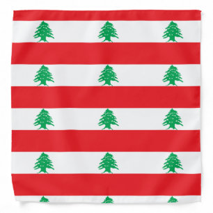 Lebanese Flag, Adult/Large Bandana