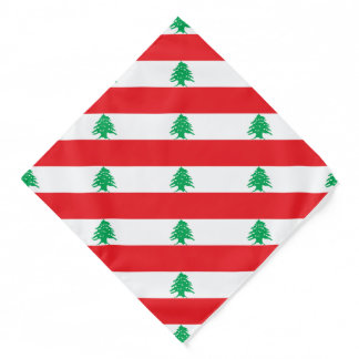 Lebanese Flag, Adult/Large Bandana