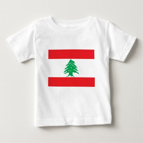 Lebanese Flag _ Flag of Lebanon علم لبنان Baby T_Shirt