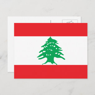 Lebanese Flag, Flag of Lebanon Postcard