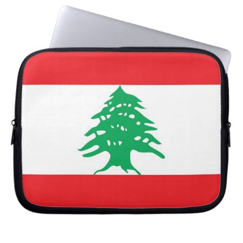 Lebanese Flag Laptop Sleeve