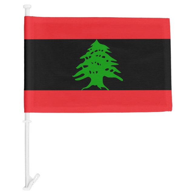 Lebanese Flag & Lebanon - Black reversed design (Front)