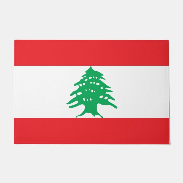 Lebanese Flag (Lebanon Flag) Doormat (Front)