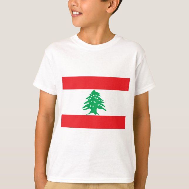 Lebanese Flag (Lebanon Flag) T-Shirt (Front)