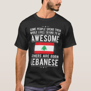 Lebanese Flag Lebanon Heritage Lebanese Roots T-Shirt