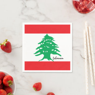 Lebanese flag & Middle East - Lebanon /sports fans Napkins