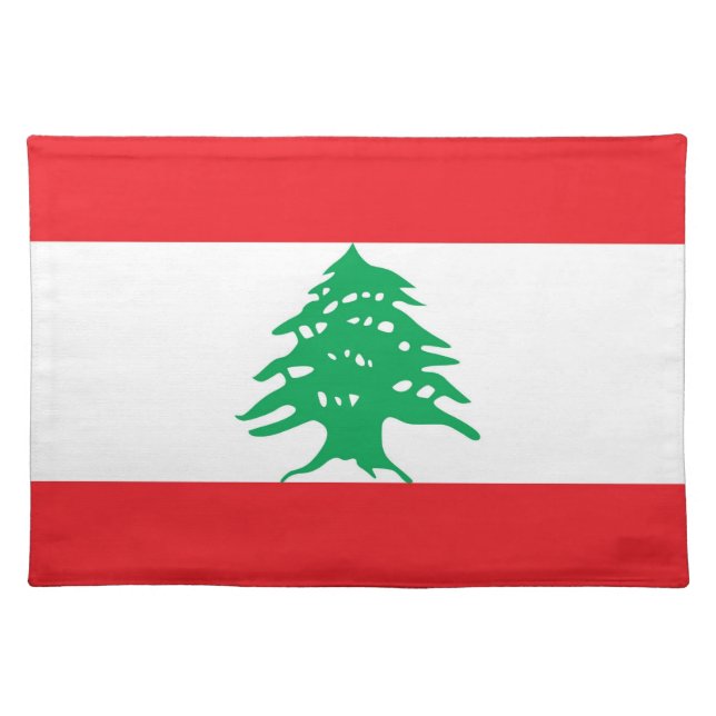 Lebanese Flag MoJo Placemat (Front)