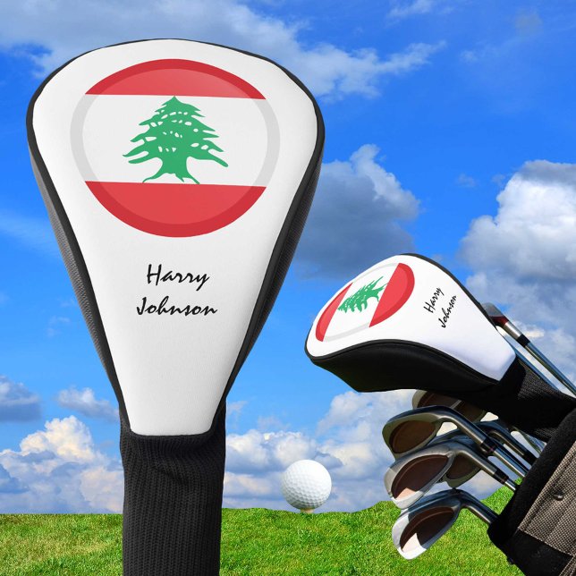 Lebanese Flag & Monogrammed Golf Clubs Covers (Creator Uploaded)