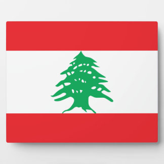 Lebanese Flag Plaque