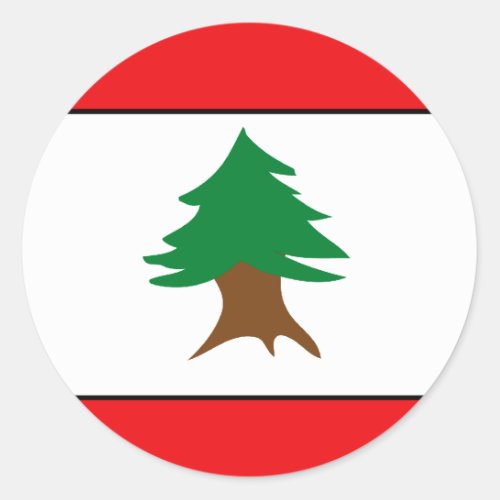 Lebanese Flag T_shirts and Gifts Classic Round Sticker