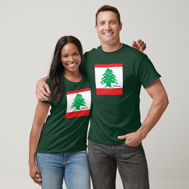 Lebanese Flag Tshirt, Lebanon patriots /sports T-Shirt (Unisex)