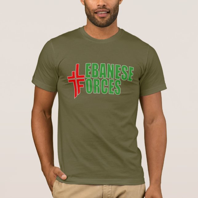 Lebanese Forces Custom Logo T-Shirt (Front)