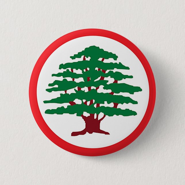 Lebanese Forces Party Button (Front)