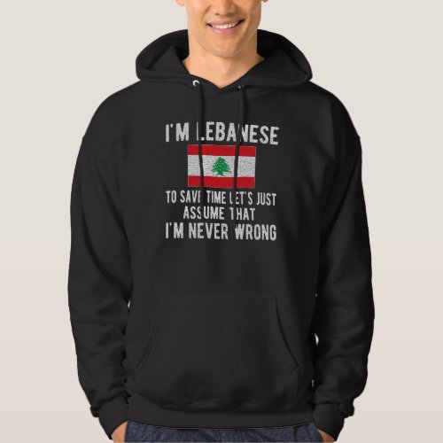 Lebanese Heritage Lebanon Roots Lebanese Flag Hoodie