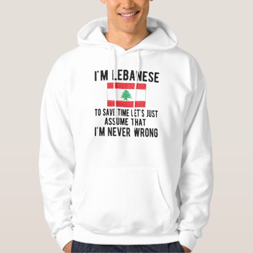 Lebanese Heritage Lebanon Roots Lebanese Flag Hoodie