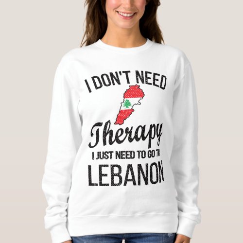 Lebanese Heritage Lebanon Roots Lebanese Flag Sweatshirt