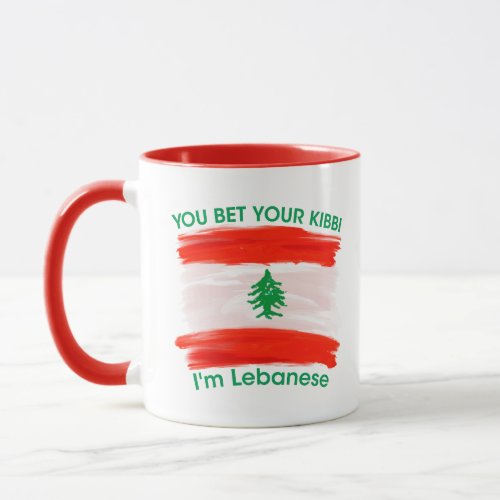 Lebanese heritage You bet your kibbi Im Lebanese Mug