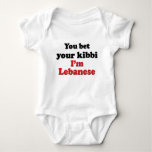 Lebanese Kibbi 2 Baby Bodysuit at Zazzle