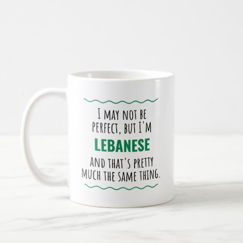 Lebanese Lebanon Gift Idea Coffee Mug