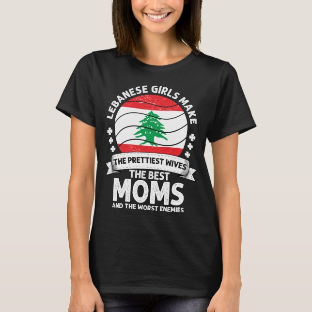 Lebanese Mom Lebanon Mama Lebanese American T-Shirt (Front)