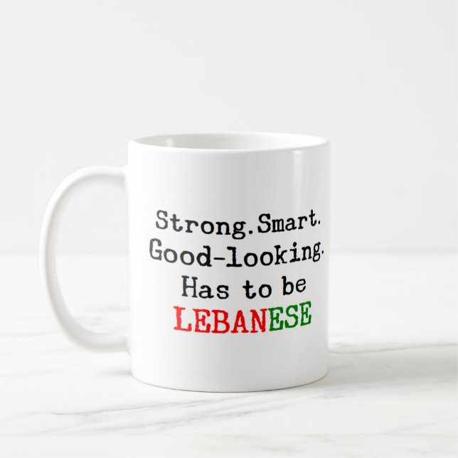 lebanese strong coffee mug (Left)