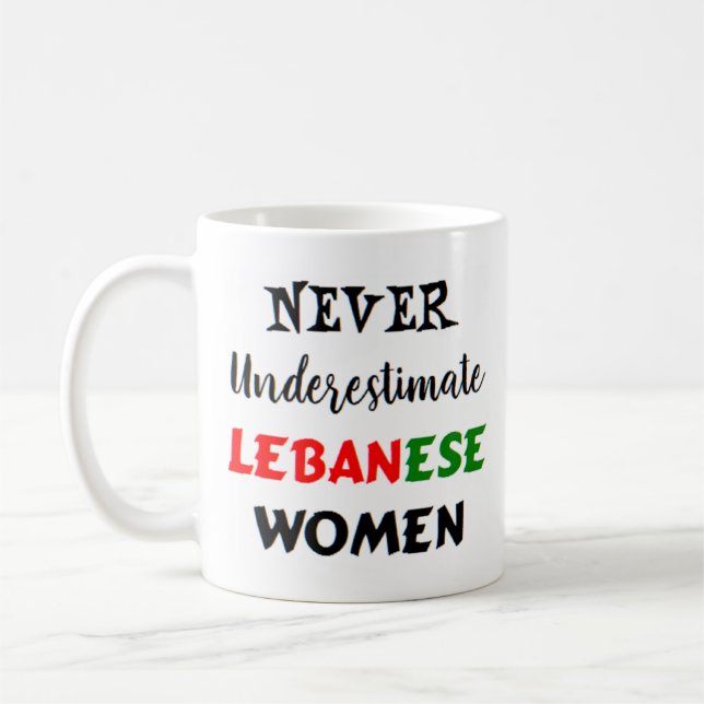 lebanese women coffee mug (Left)
