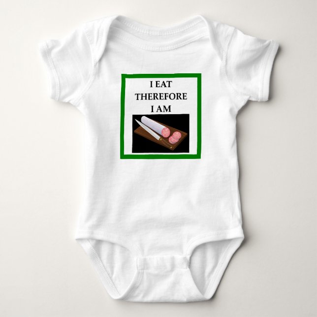lebanon bologna baby bodysuit (Front)