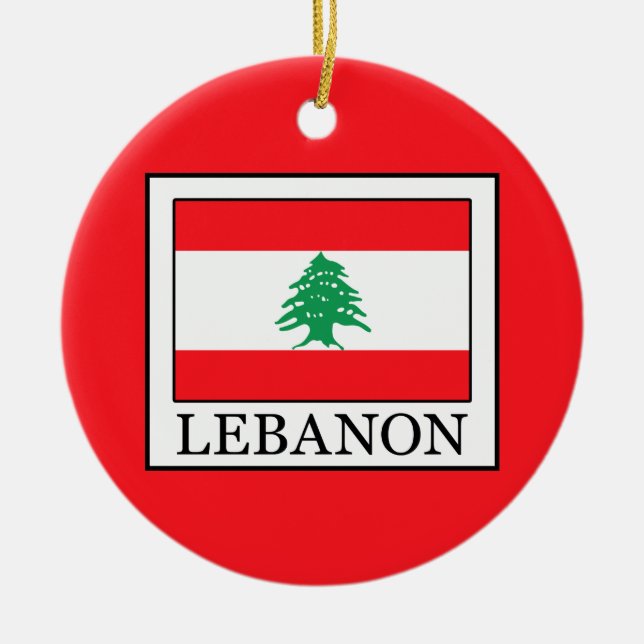 Lebanon Ceramic Ornament (Front)
