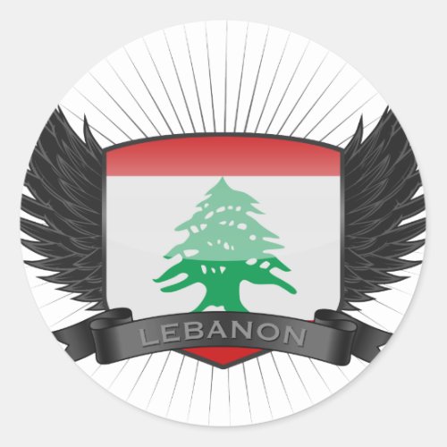 LEBANON CLASSIC ROUND STICKER