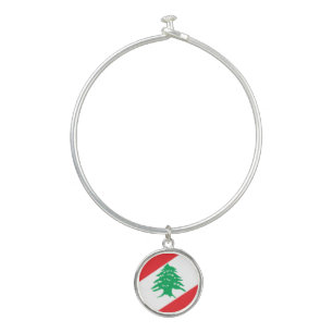 Lebanon Coat of Arms Bangle Bracelet