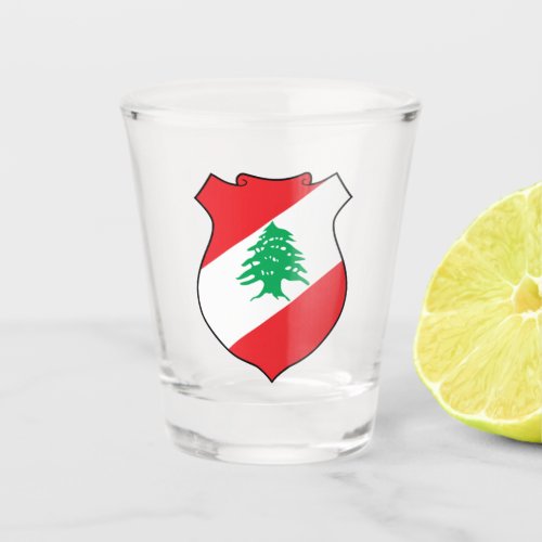 Lebanon Coat of Arms Shot Glass
