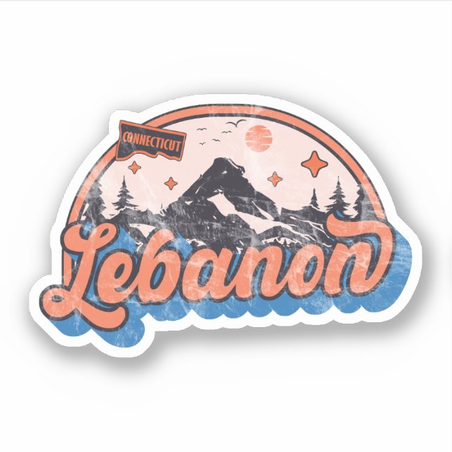Lebanon, Connecticut Sticker (Front)