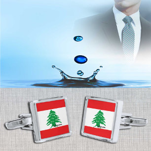 Lebanon cufflinks, Lebanese Flag fashion /business Cufflinks