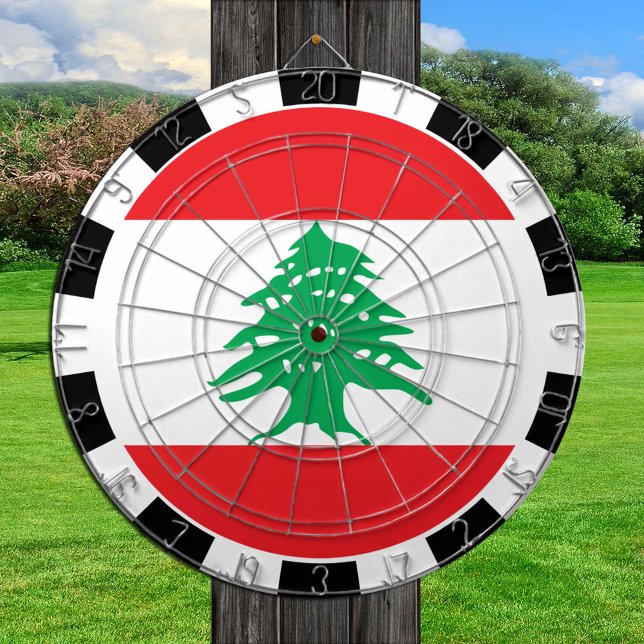 Lebanon Dartboard & Lebanese Flag / game board (Creator Uploaded)