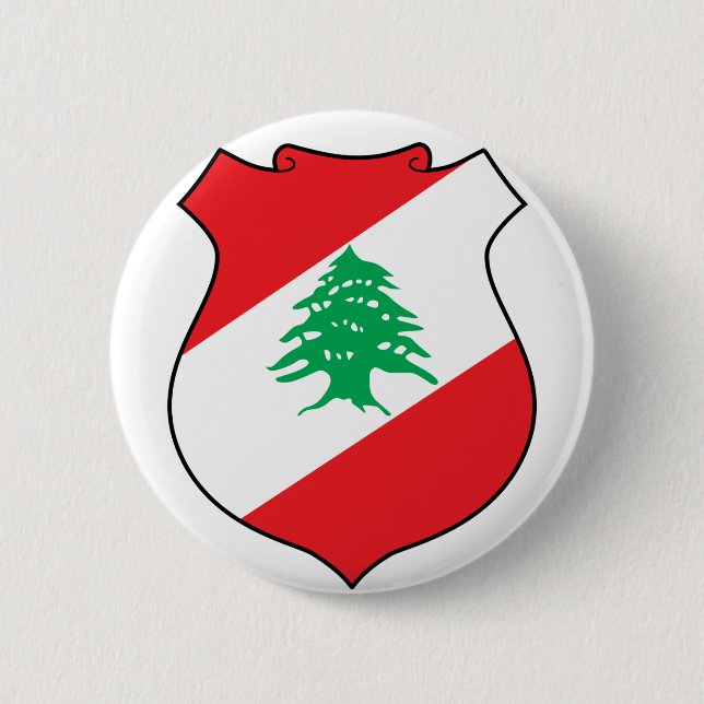 lebanon emblem pinback button (Front)