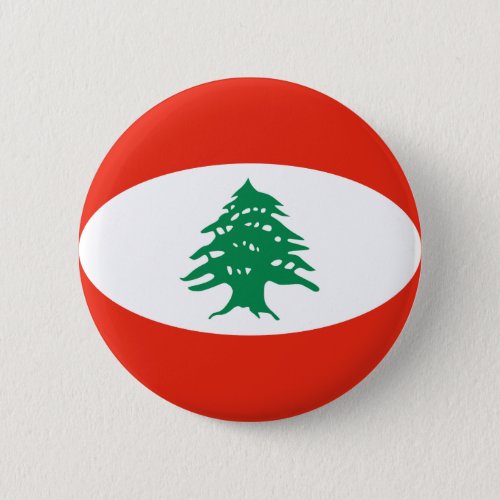 Lebanon Fisheye Flag Button