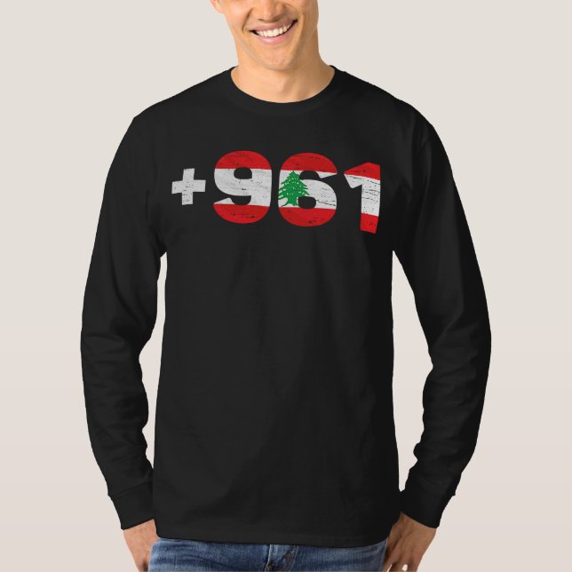 Lebanon Flag +961 Lobnan  Lebanese Lebnan love Leb T-Shirt (Front)
