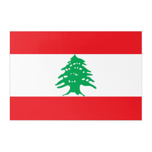 Lebanon flag acrylic print