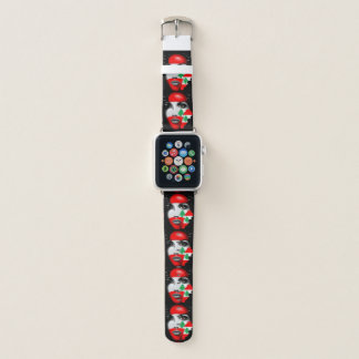 Lebanon Flag and Map on girl's face Apple Watch Band