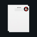 Lebanon Flag and Map on girl's face Letterhead<br><div class="desc">Lebanon Flag colors on Beautiful Girl Portrait with Cedar Tree Symbol of Strength and Resistance Vector Art Illustration Copyright BluedarkArt TheChameleonArt</div>