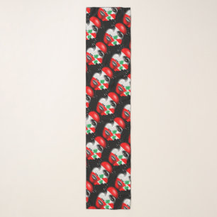 Lebanon Flag and Map on girl's face Scarf