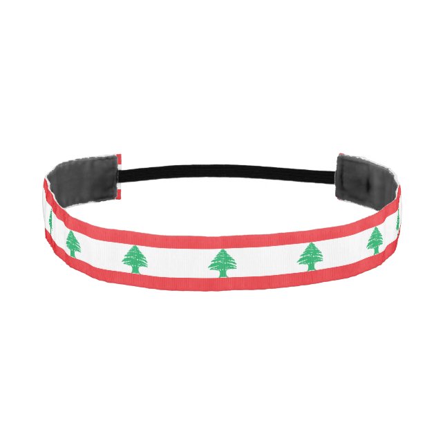 Lebanon Flag Athletic Headband (Front)