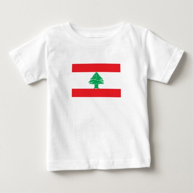 Lebanon Flag Baby T-Shirt (Front)